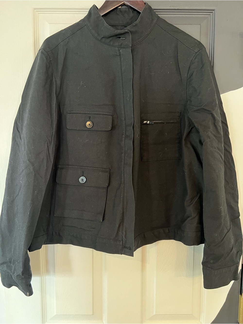 Lauren Ralph Lauren Black Utility Pocket Jacket